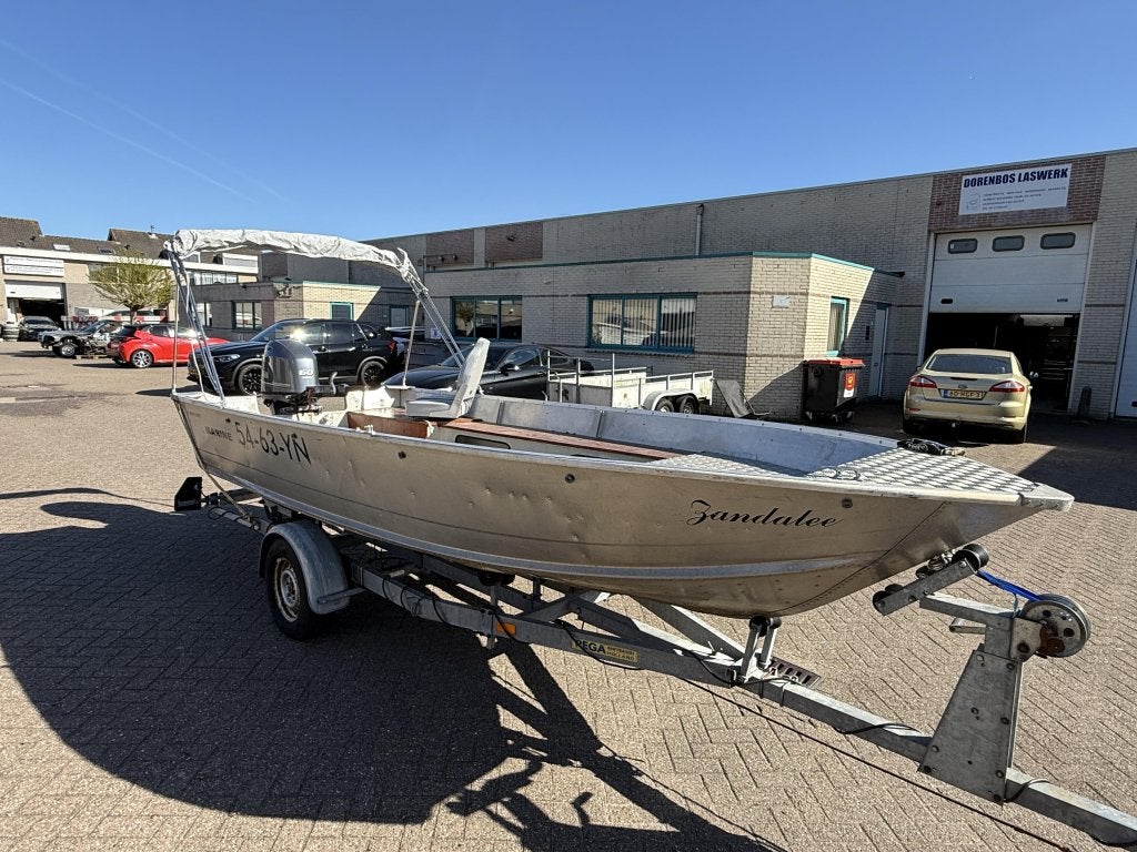Marine 17FT Aluminium ICM Yamaha 60PK Big Tiller inclTrailer, Niet ingevuld, Niet ingevuld, Zo goed als nieuw, 2 m