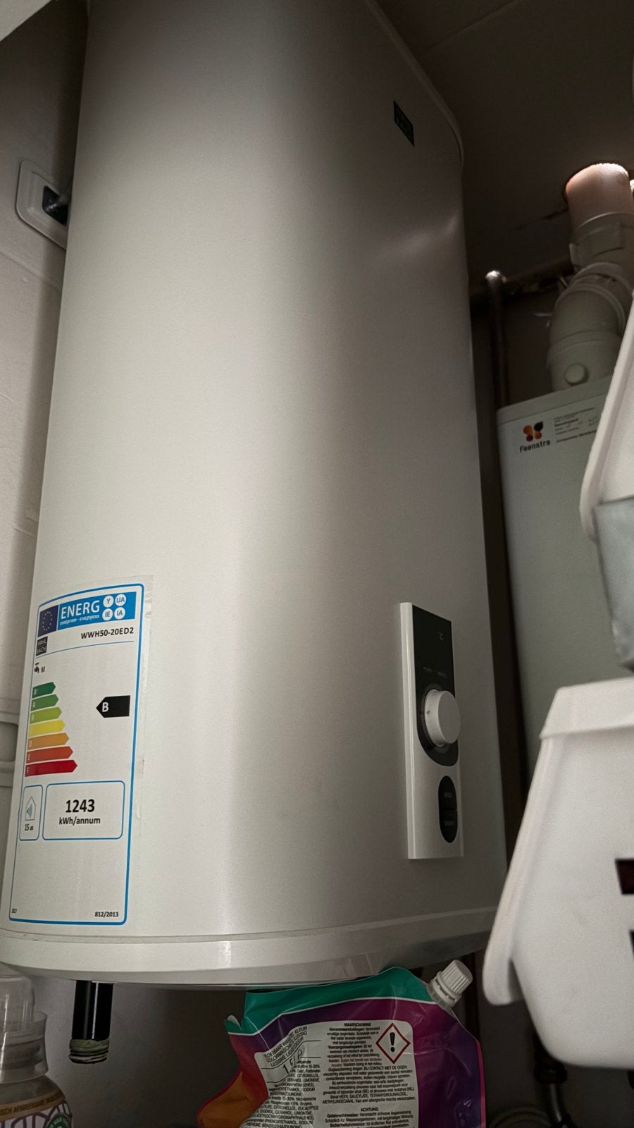 Wahlbach Elektrische Boiler Flat 50 Liter 2000 watt, 20 tot 100 liter, Ophalen, Zo goed als nieuw, Boiler
