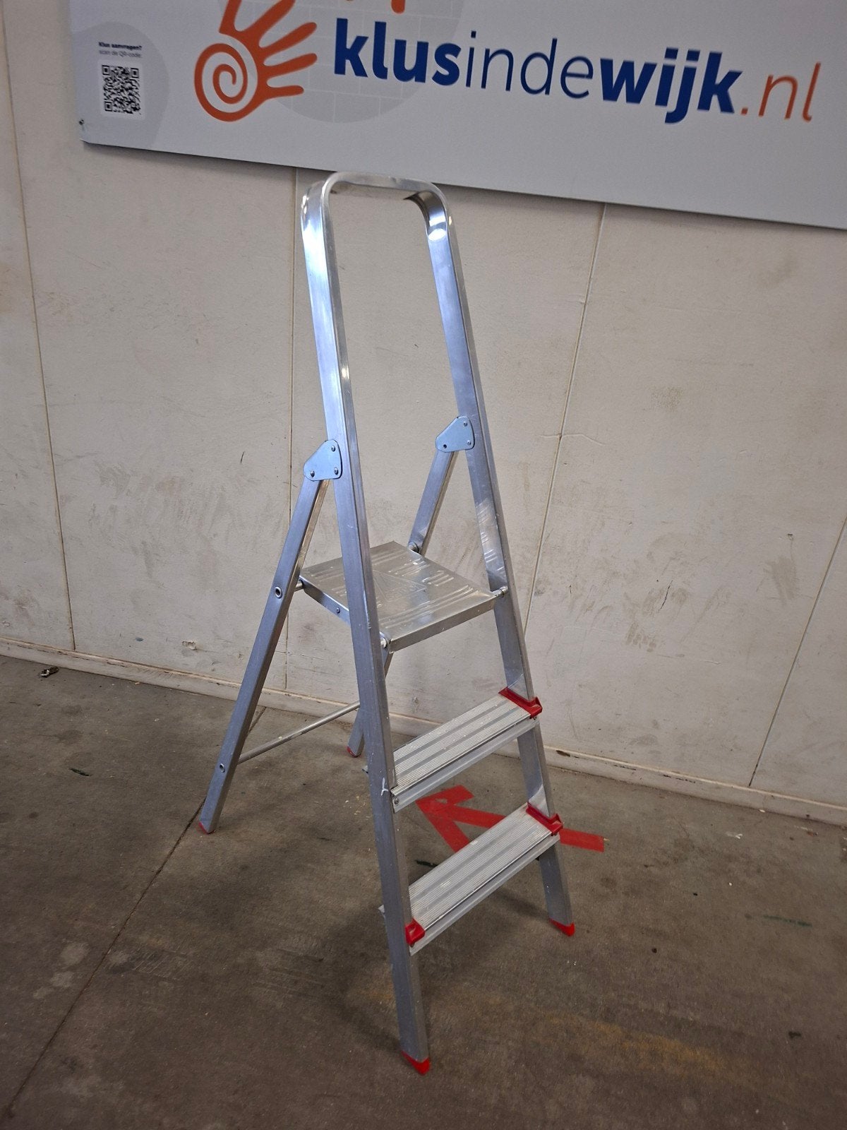 Handige aluminium trap - Zo goed als nieuw, Doe-het-zelf en Verbouw, Ladders en Trappen, Ophalen