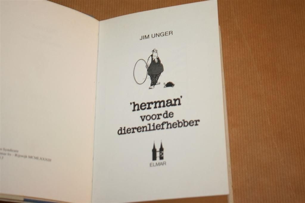 Herman voor de dierenliefhebber. Jim Unger., Ophalen of Verzenden, Gelezen, Verhalen