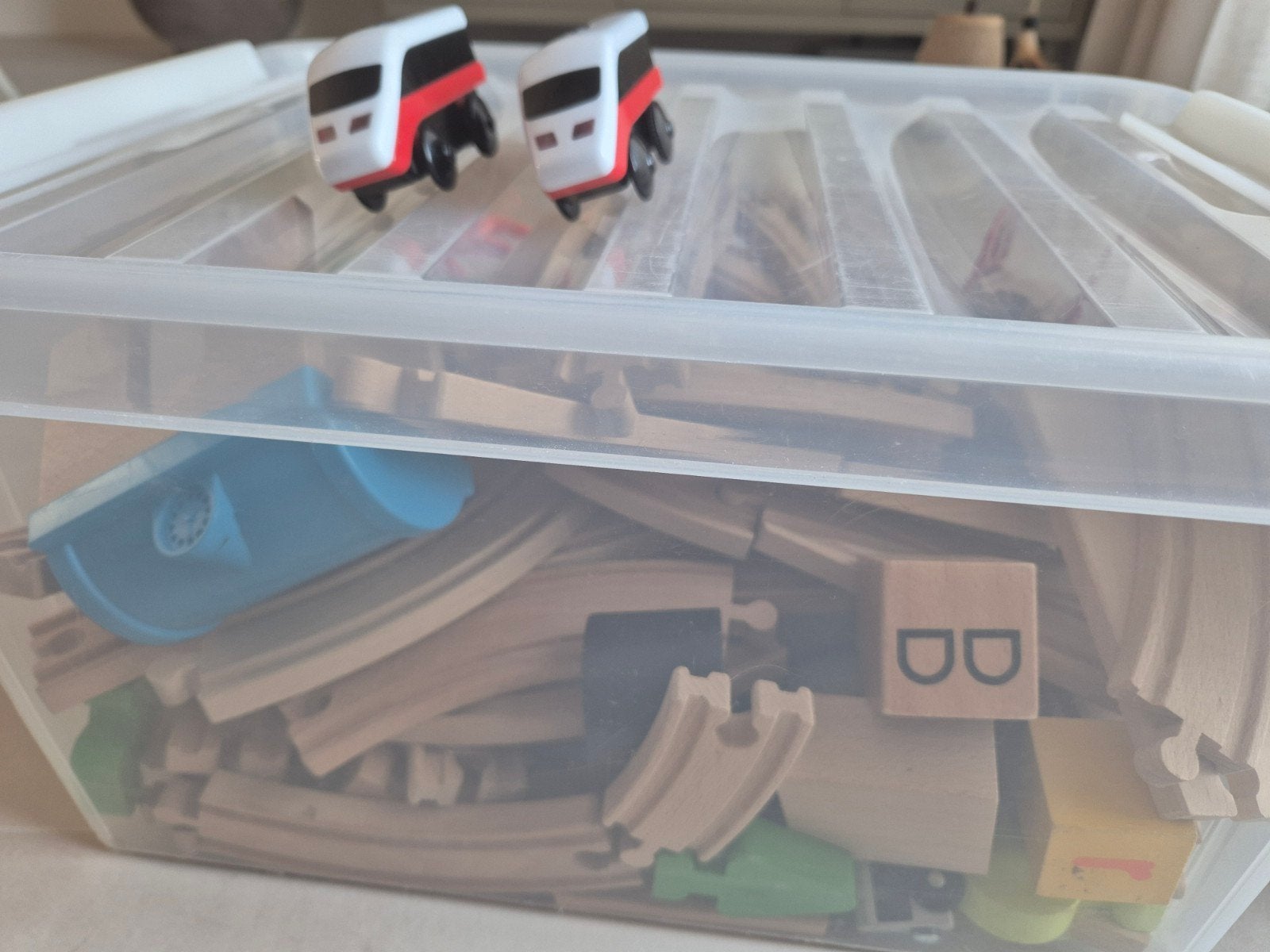 Nieuwstaat Ikea Lillabo Electrische treinset houten trein, Kinderen en Baby's, Ophalen of Verzenden