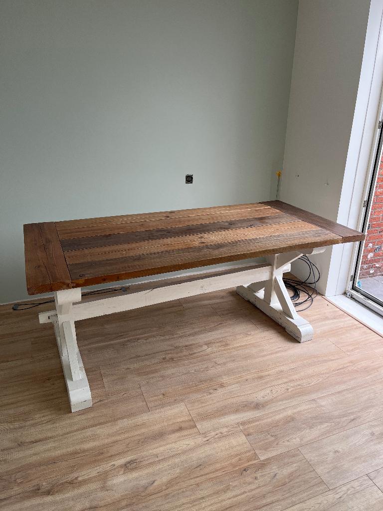 Tafel, Huis en Inrichting, Tafels | Eettafels, Ophalen, 200 cm of meer, 50 tot 100 cm, Zo goed als nieuw