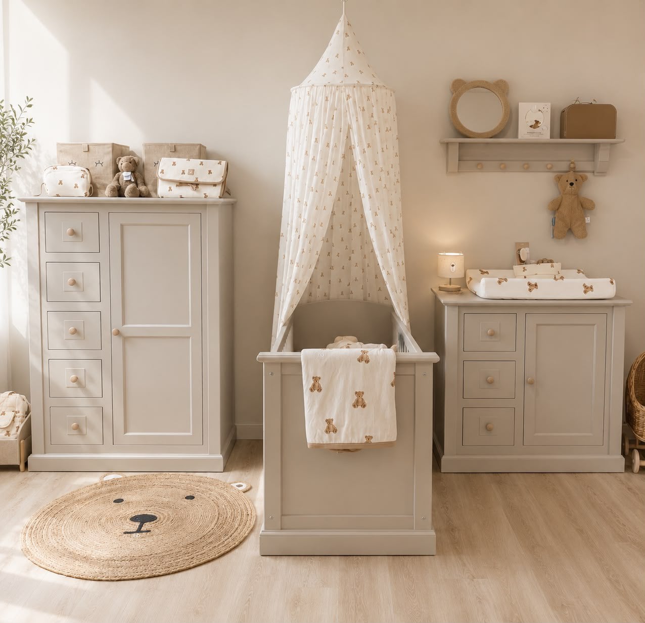Babykamer •Teddy• by Juffrouw Kwast, Ophalen, Info@juffrouw-kwast.nl, 50 tot 70 cm, 7443BS