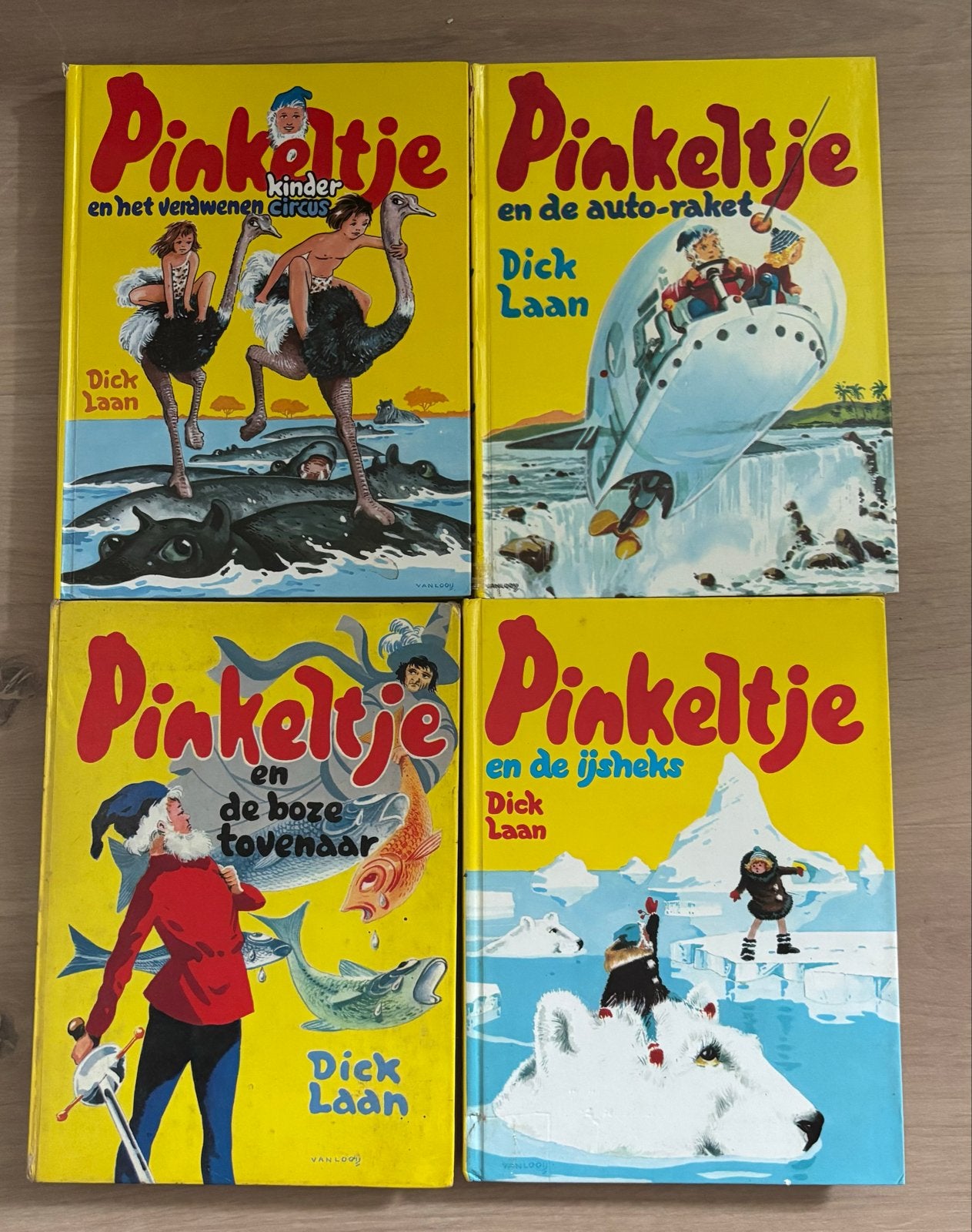 4x Pinkeltje boeken – Dick Laan – hardcover, Boeken, Ophalen of Verzenden, Gelezen, Fictie algemeen