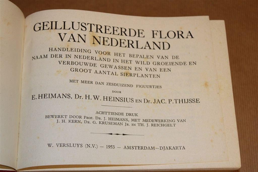 Geïllustreerde Flora van Nederland [1953] — Heimans & Thijss, Boeken, Ophalen of Verzenden, Gelezen, Bloemen, Planten en Bomen