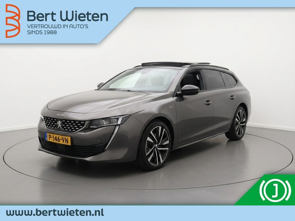 Peugeot 508 SW 1.2 PureTech GT | Geen import | Trekhaak | Pa, Auto's, Automaat, Gebruikt, 1199 cc, Leder en Stof