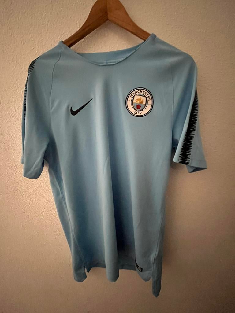 Nike Manchester City FC trainingsshirt maat L, Maat 52/54 (L), Blauw, Ophalen of Verzenden, Zo goed als nieuw