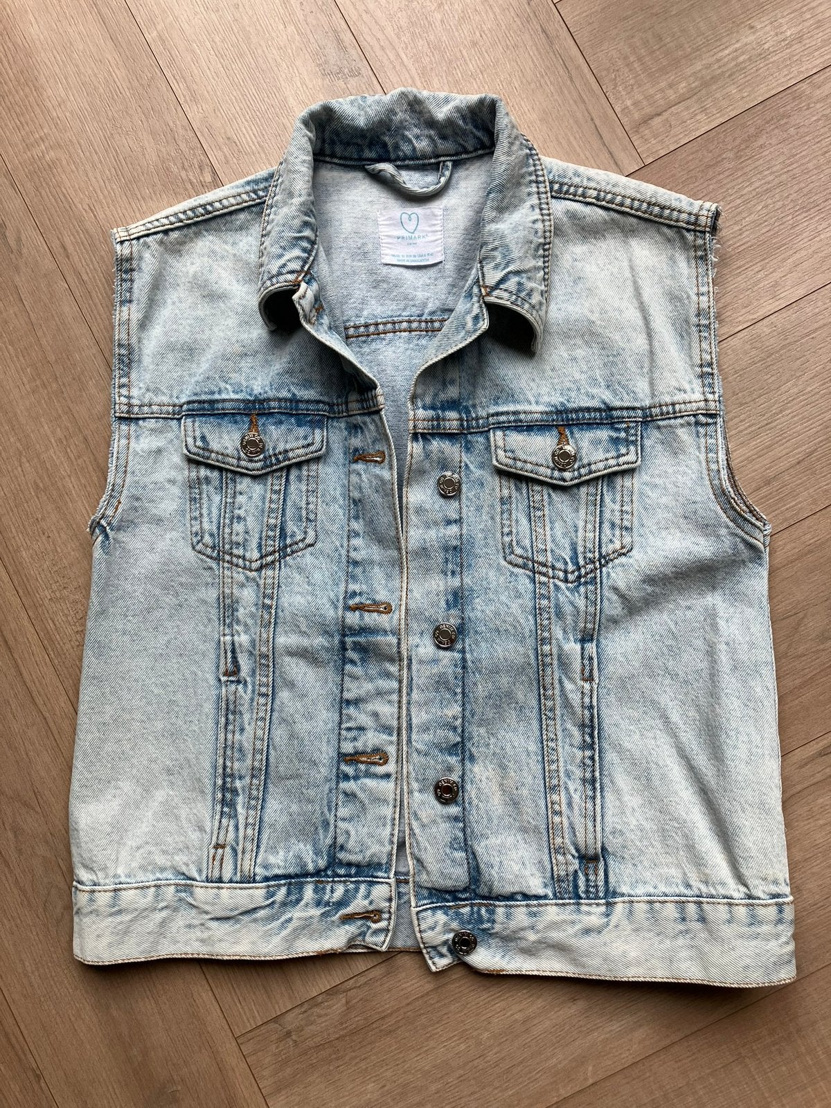 Spijker gilet lichtblauw maat 38, Ophalen of Verzenden, Zo goed als nieuw, Maat 38/40 (M), Blauw
