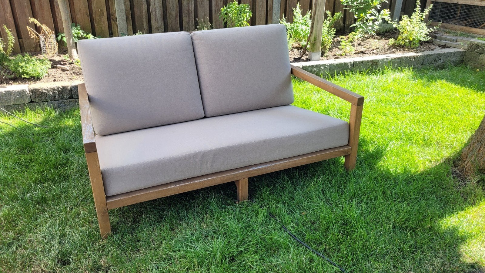 Nous Garden Loungeset van Wehkamp - 2-zits bank en fauteuil, Tuin en Terras, 3 zitplaatsen, Ophalen of Verzenden, Zo goed als nieuw