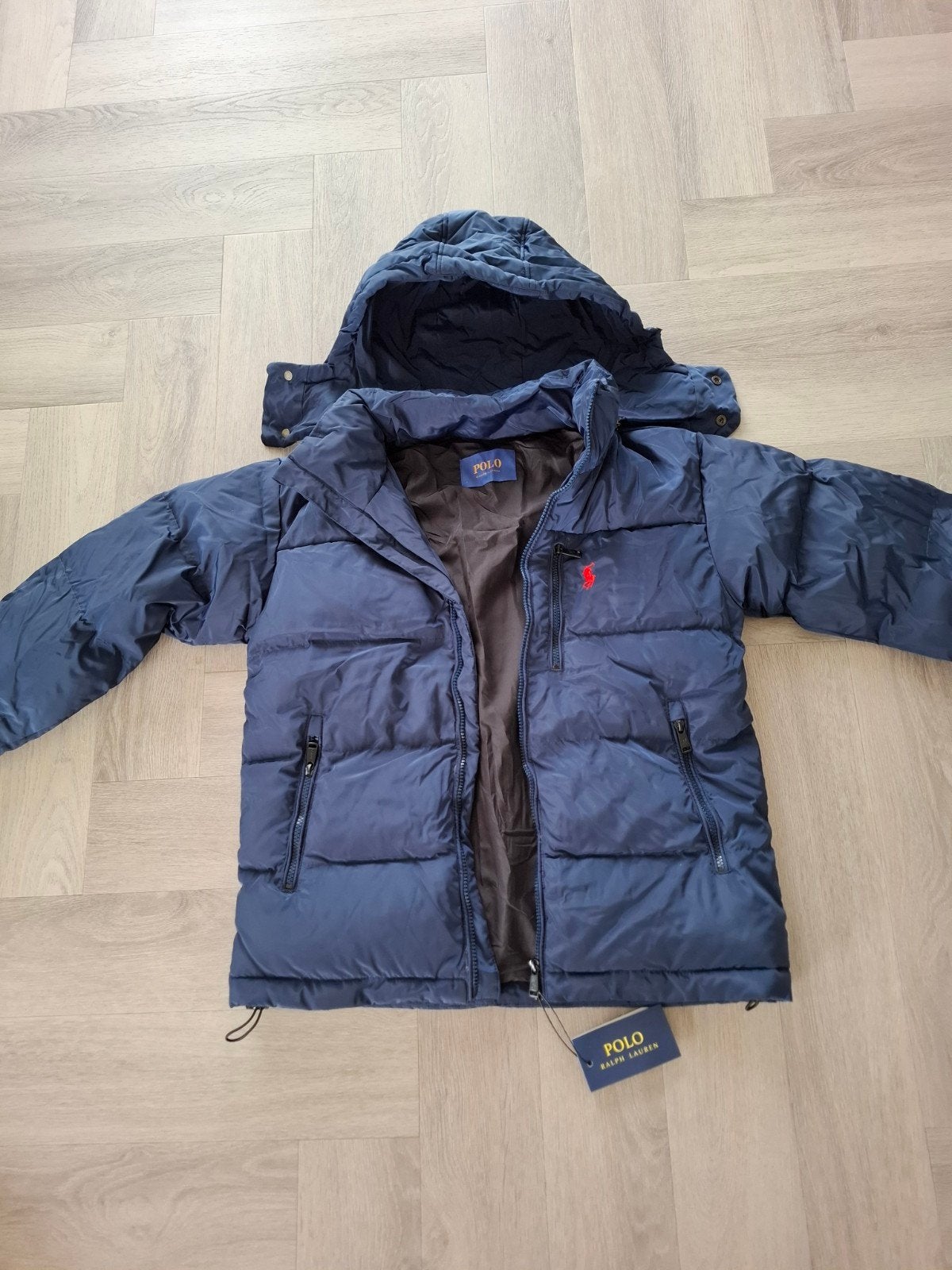 Polo Ralph Lauren Puffer Jacket - Maat S, Blauw, Nieuw, Ophalen of Verzenden, Polo Ralph Lauren