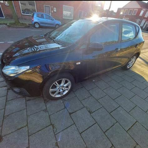 Seat Ibiza 1.4 16V 63KW 5DRS 2009 Zwart, Auto's, Seat, Voorwielaandrijving, 40 €/maand, 4 cilinders, Origineel Nederlands