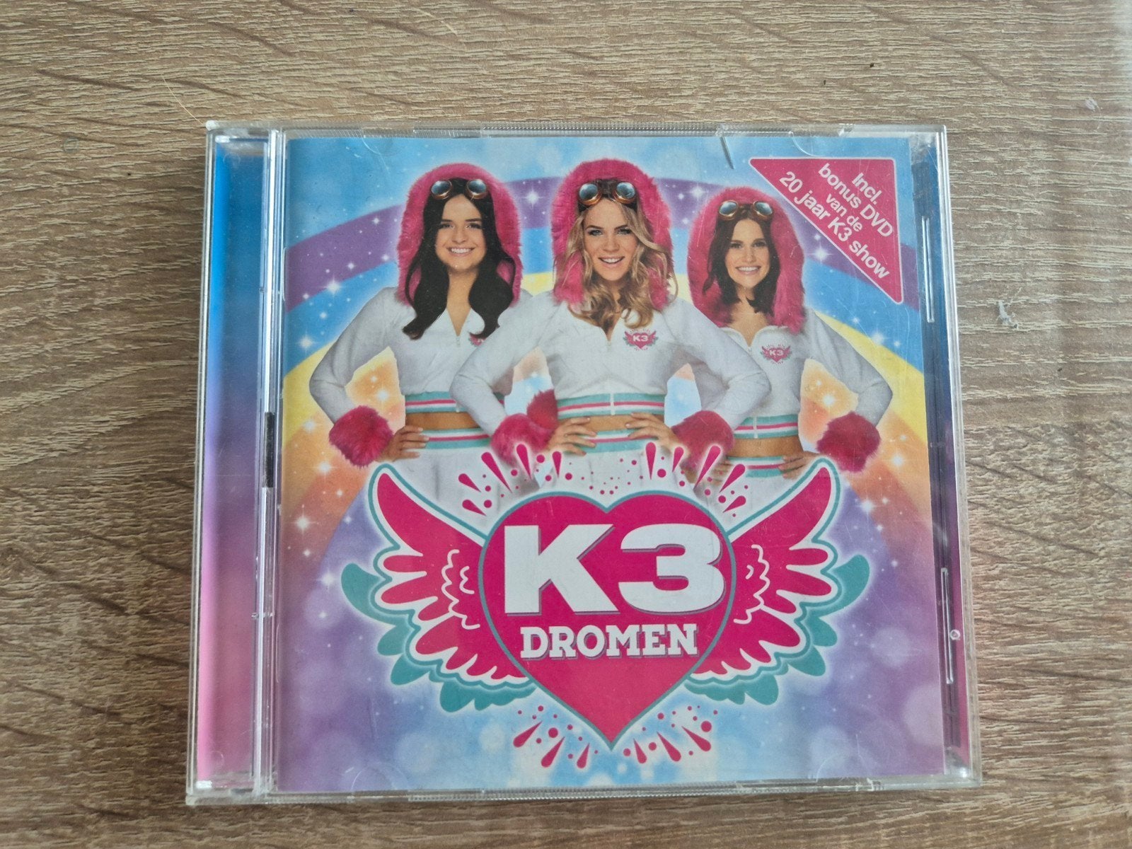 K3 CD's en DVD's: Dromen, Kom Erbij Live, Dans van de Farao, Gebruikt, Inclusief doosje, 6 tot 9 jaar, Ophalen of Verzenden