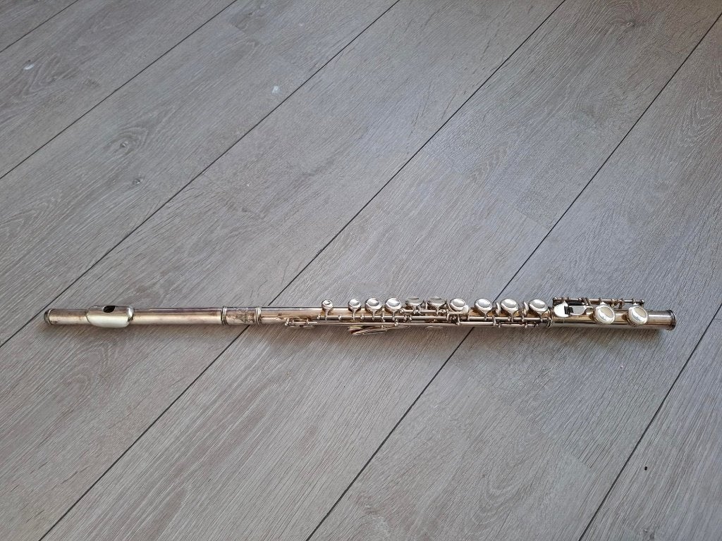 Lark M4006 dwarsfluit incl. koffer, Muziek en Instrumenten, Ophalen of Verzenden, Gebruikt, Dwarsfluit, Met koffer of tas