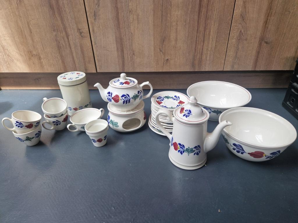 Boerenbond Servies: Theepot, Koffiepot, Schalen, Schotels, Antiek en Kunst, Ophalen of Verzenden