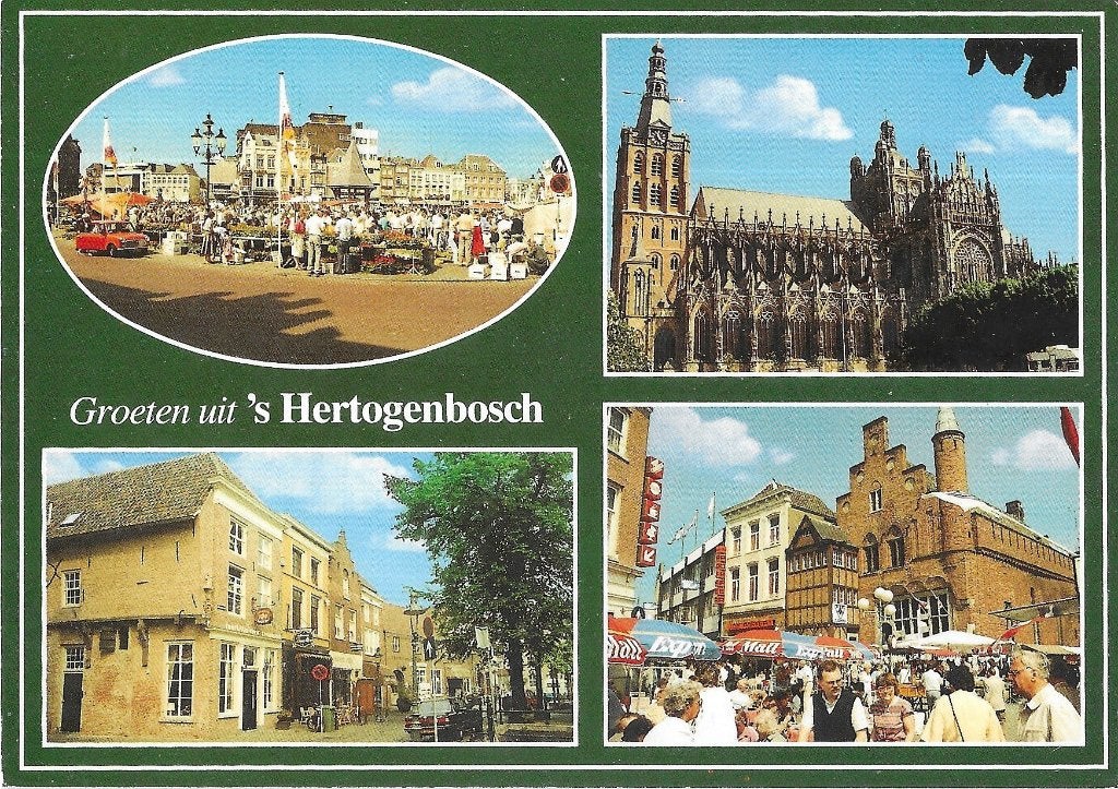 AK 's-Hertogenbosch - Groeten uit....., Verzamelen, Ansichtkaarten | Nederland, Verzenden, 1960 tot 1980, Ongelopen, Noord-Brabant