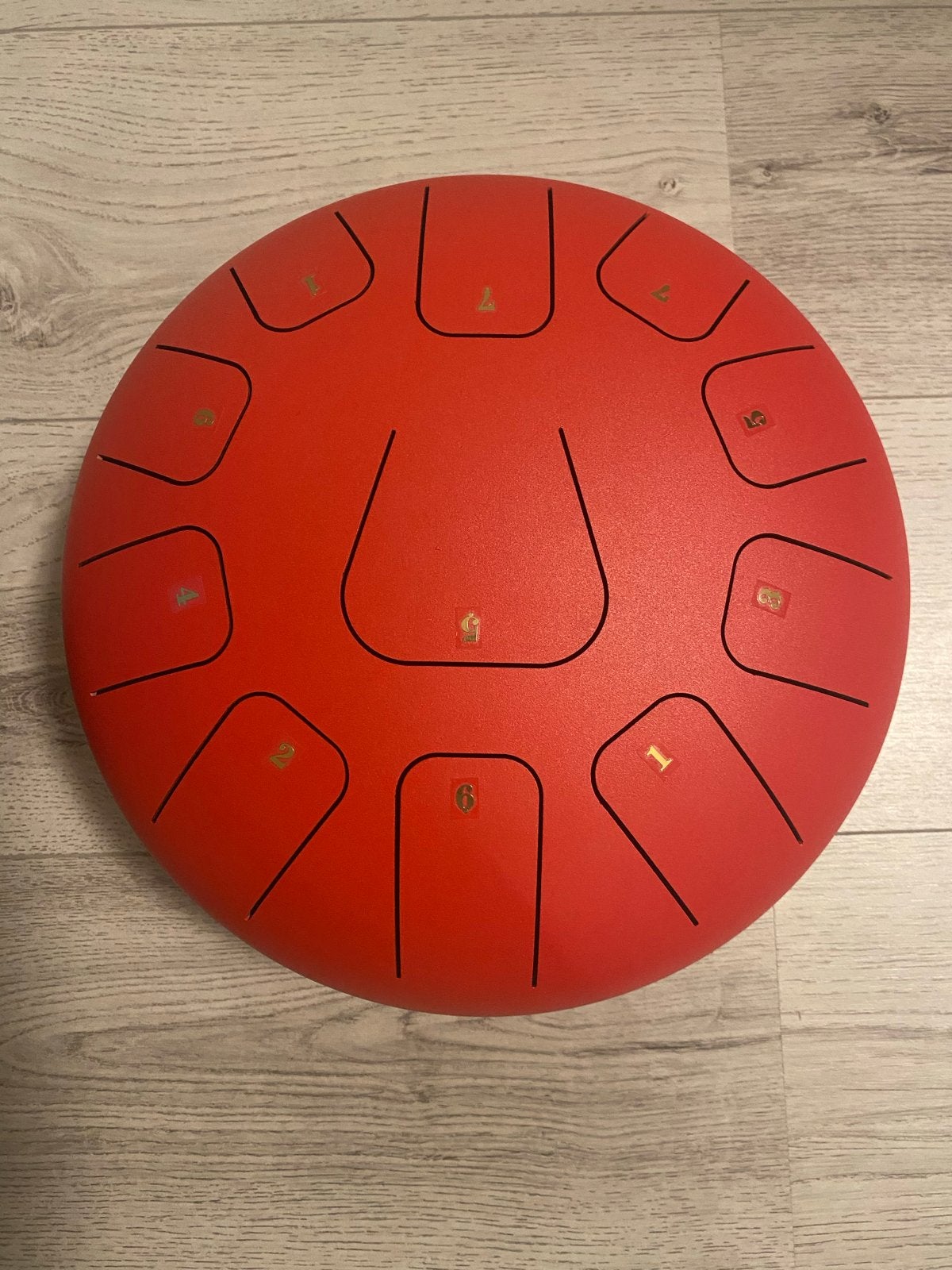 Tongtrommel rood 31cm met tas en toebehoren, Ophalen of Verzenden, Nieuw, Melodische percussie
