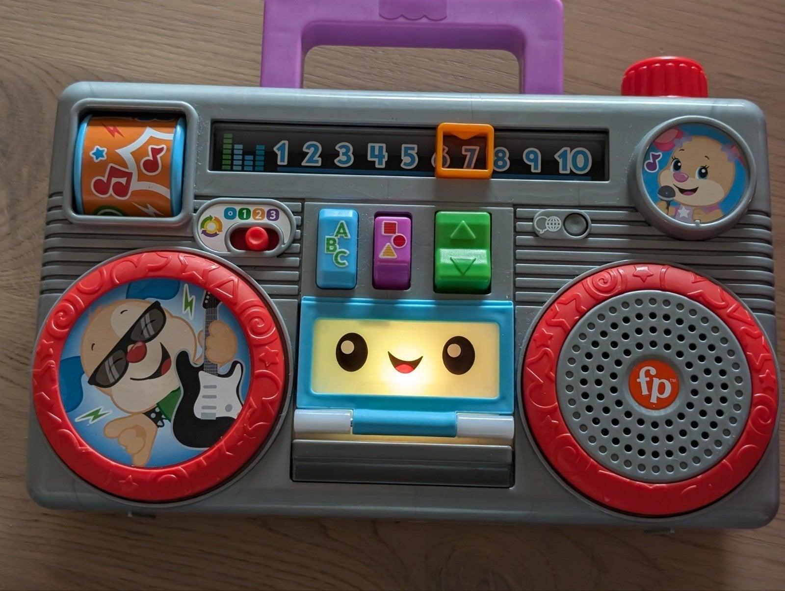 Fisher Price radio dj muziek lachen, Ophalen of Verzenden, Zo goed als nieuw