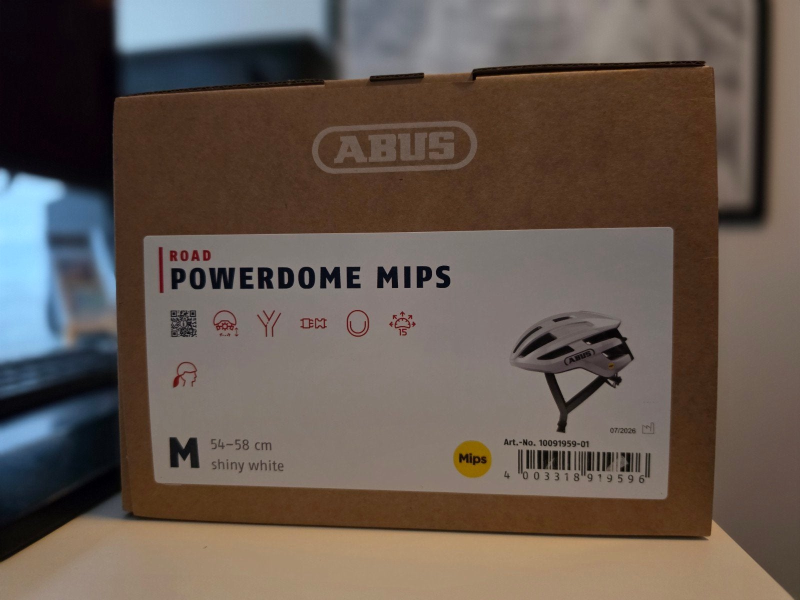 NIEUW: ABUS PowerDome MIPS - Maat M (54-58 cm), M, Nieuw, Ophalen of Verzenden, ABUS