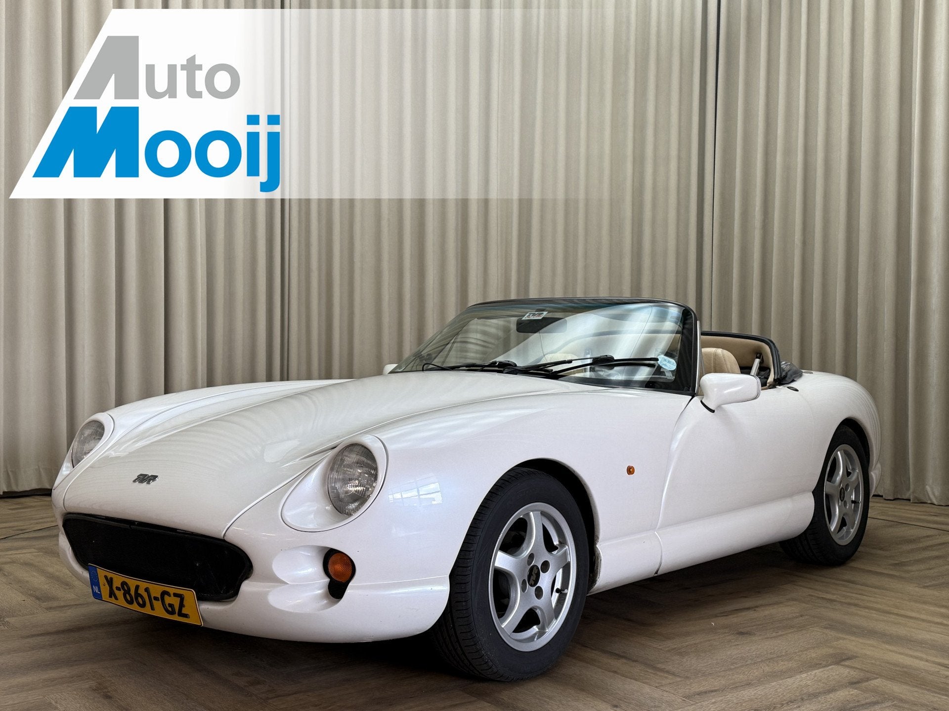 TVR Chimaera 4.0 Cabriolet V8 / 240 PK / Fully Documented /, Achterwielaandrijving, Lederen bekleding, Cabriolet, Wit