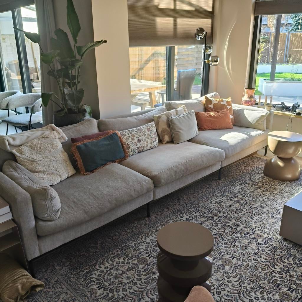Zuiver Summer Latte 4,5 zits bank incl. hocker, Ophalen, Zo goed als nieuw