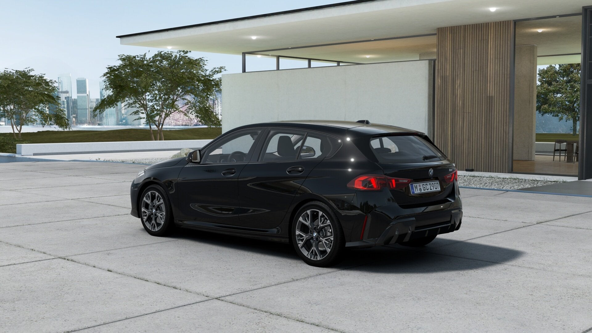 BMW 1 Serie 120 M Sport Automaat / Achteruitrijcamera / Stoe, Auto's, Zwart, 156 pk, Zwart, Leder