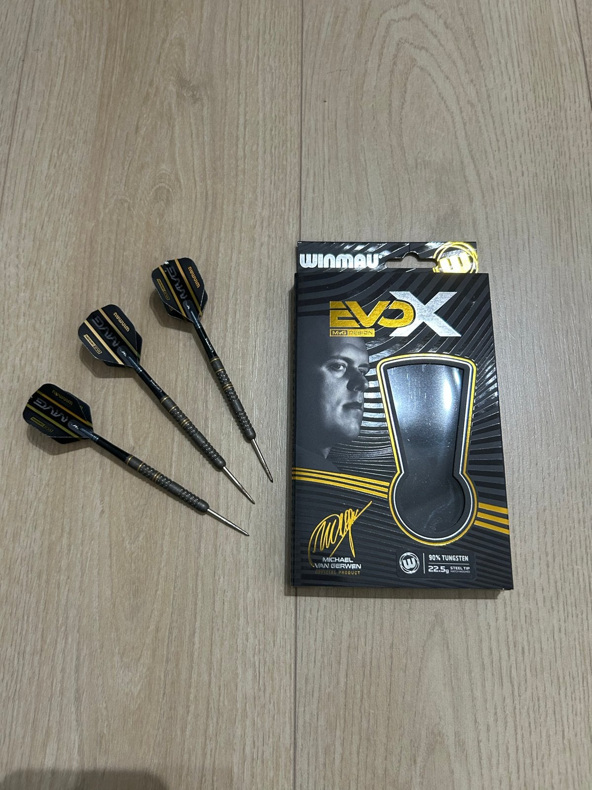 Winmau Michael van Gerwen Darts 22.5g, Ophalen, Zo goed als nieuw, Pijlen