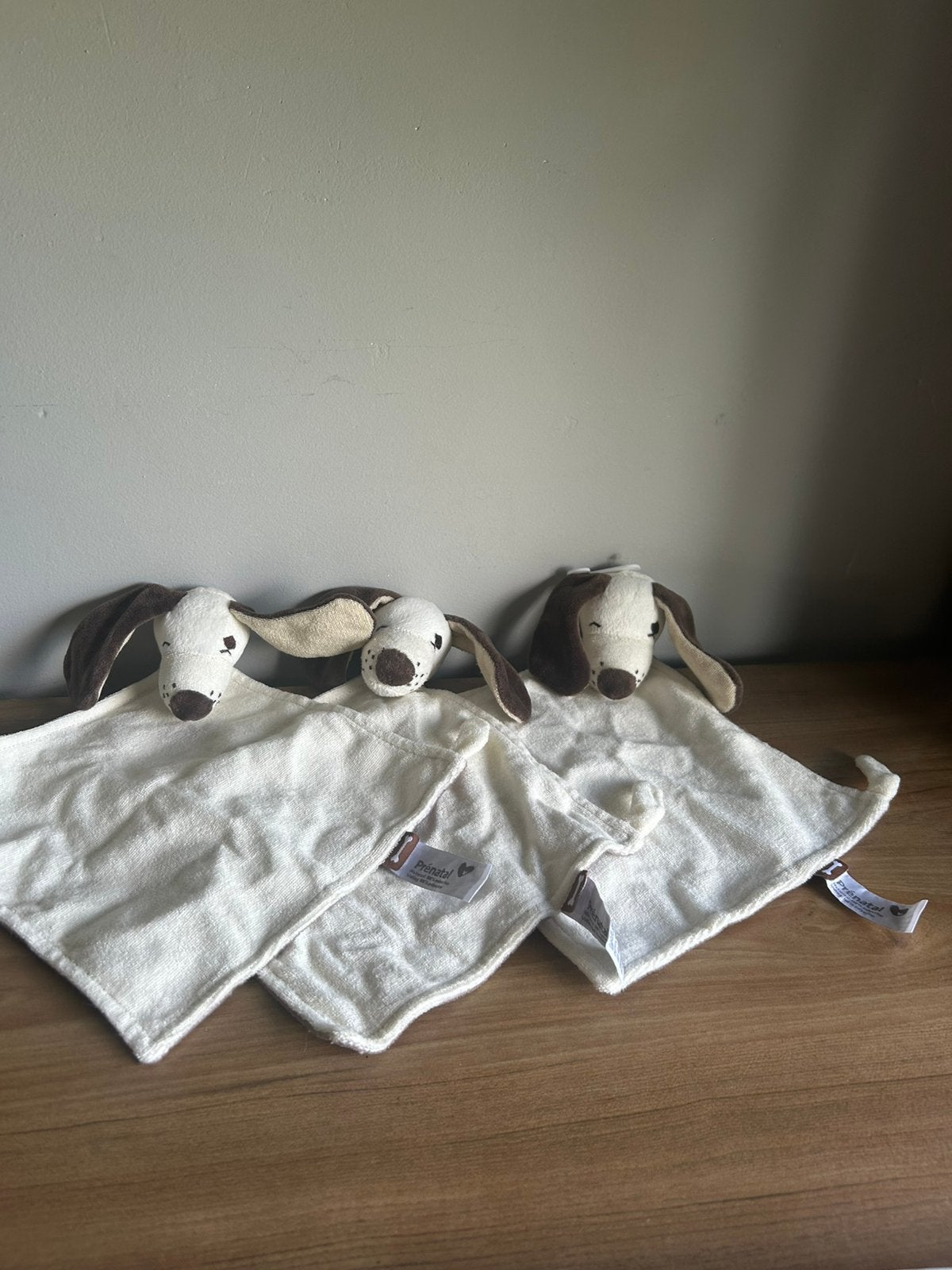 Prenatal tekkel knuffeldoekje hond knuffeldoek knuffel, Verzenden, Zo goed als nieuw, Hond