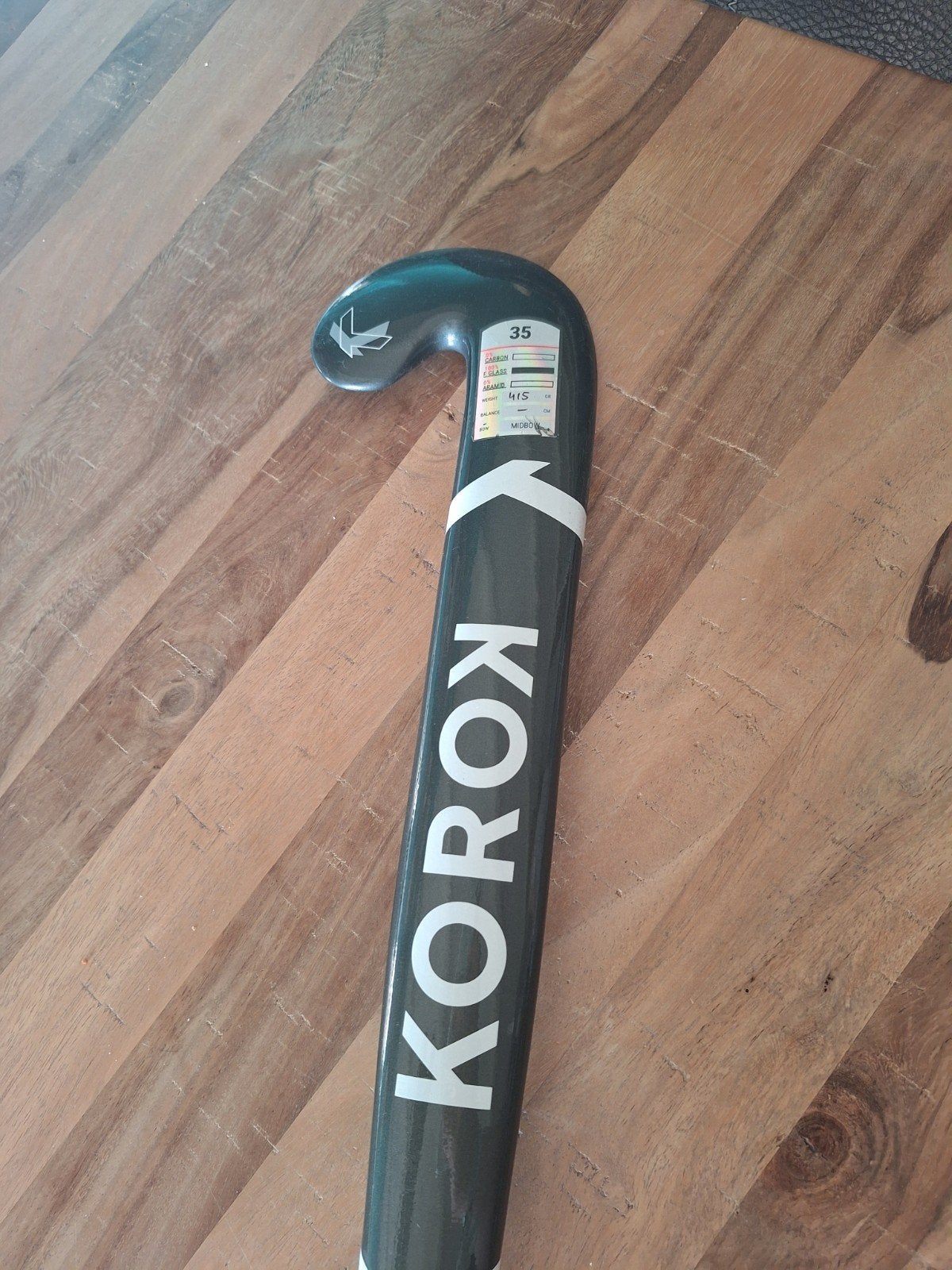 Zaalhockeystick Korok FH500 100% glasvezel 35" mid bow, Ophalen of Verzenden, Zo goed als nieuw, Stick