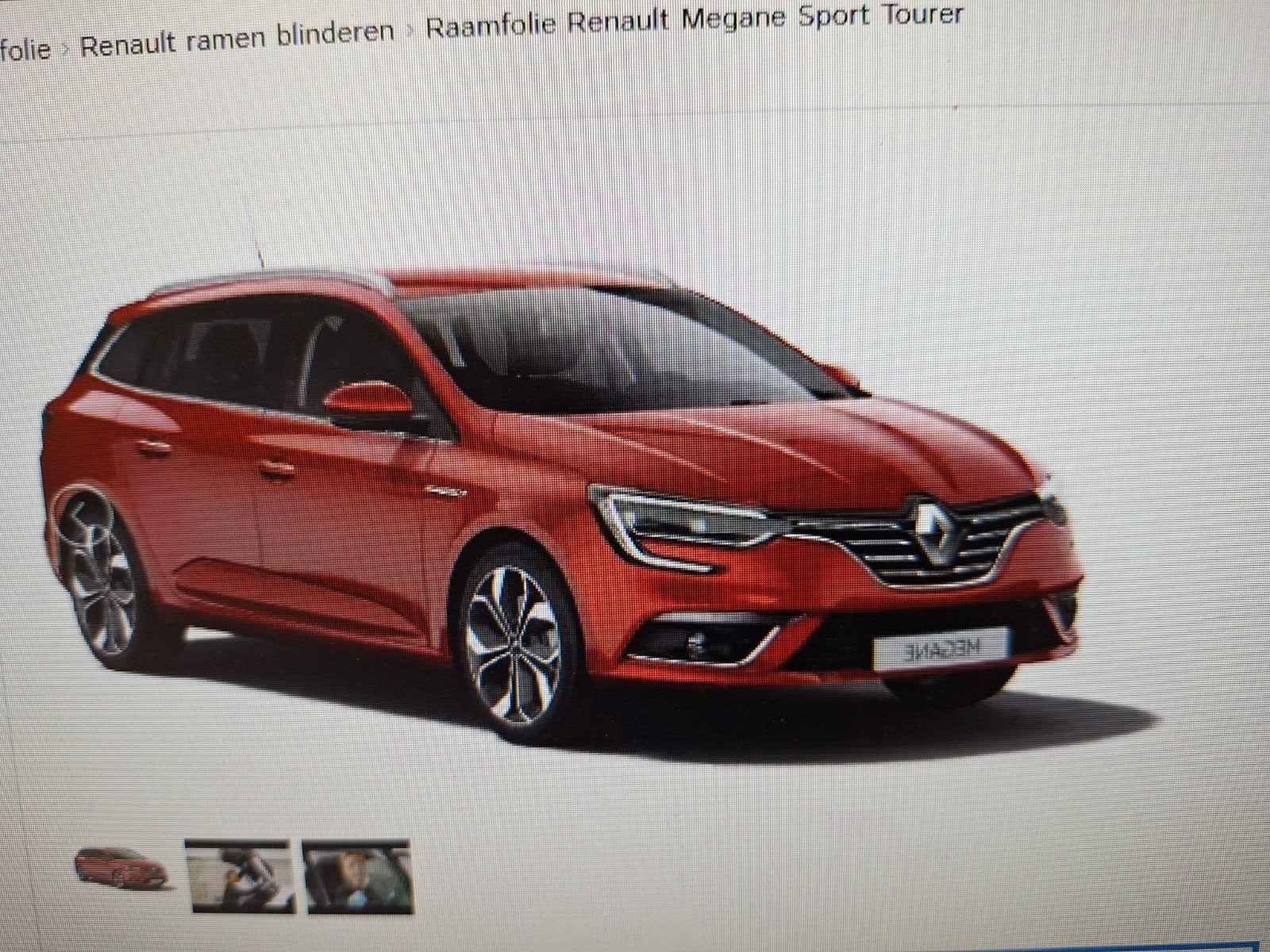 Evofilm raamfolie Renault Megane sport tourer 2017 tot eind, Ophalen of Verzenden