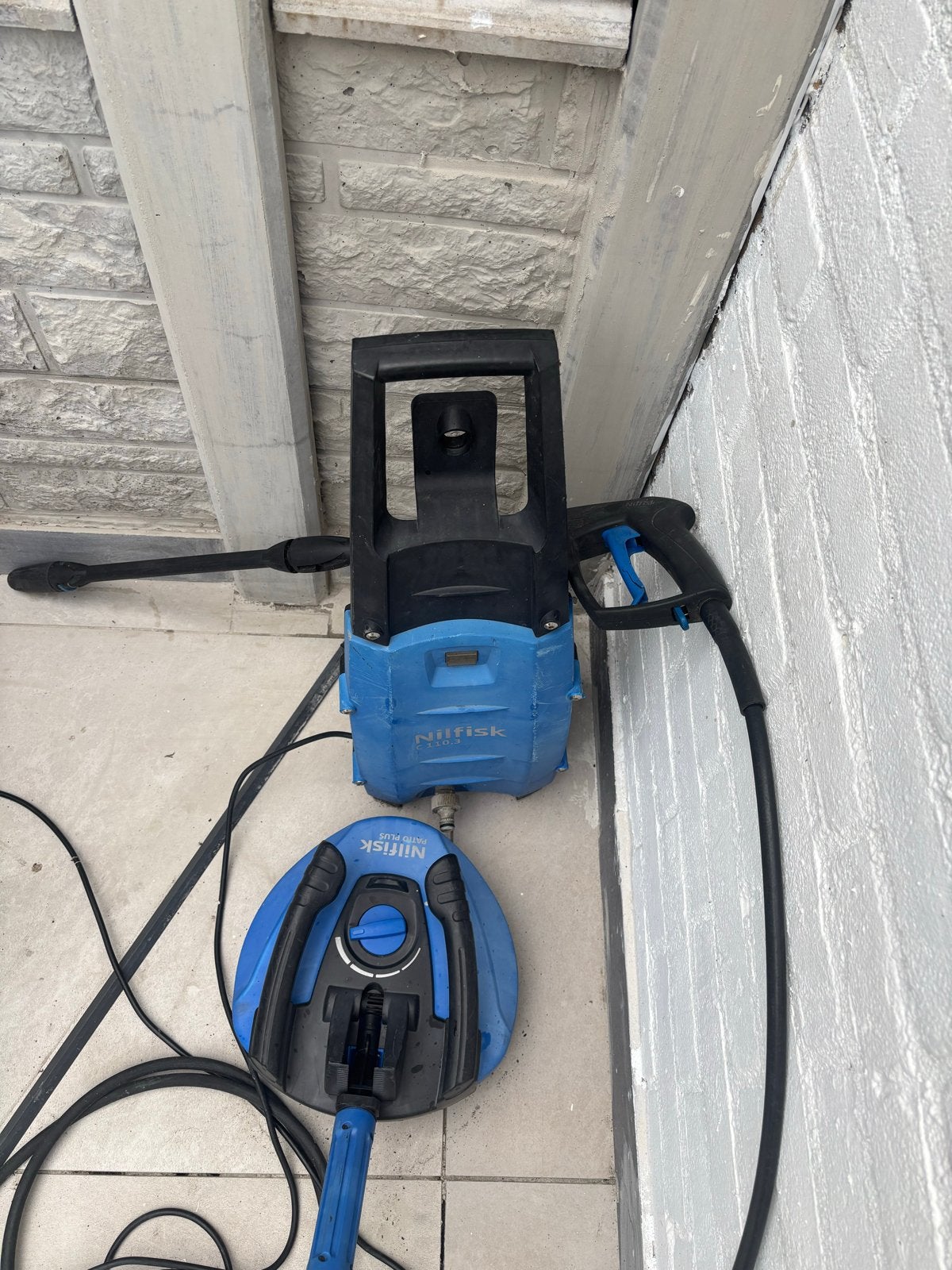 Nilfisk C 110.3 hogedrukreiniger met terrasreiniger, Tuin en Terras, Ophalen of Verzenden, Gebruikt, Elektrisch