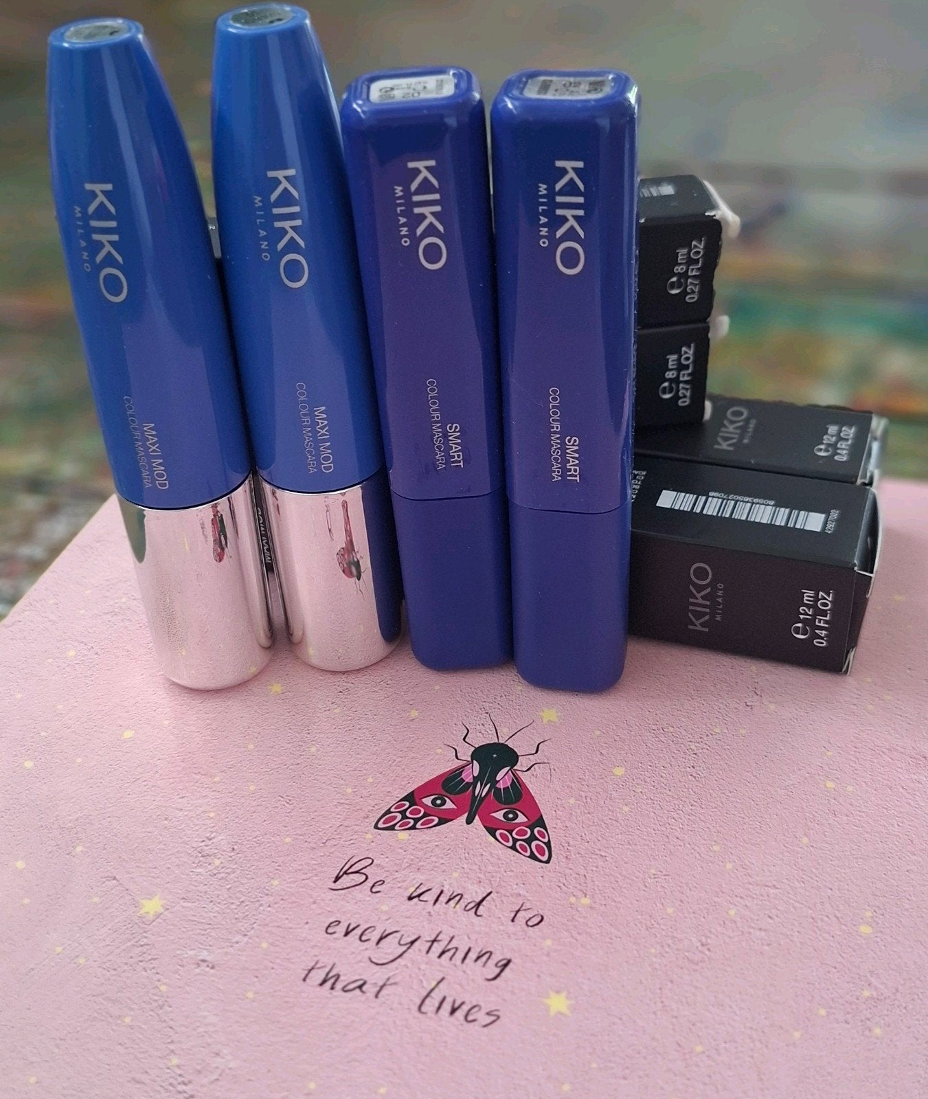 4 Kiko Milano Mascara blauw,Smart Colour & Maxi Mod Colour, Ogen, Blauw, Nieuw, Ophalen of Verzenden