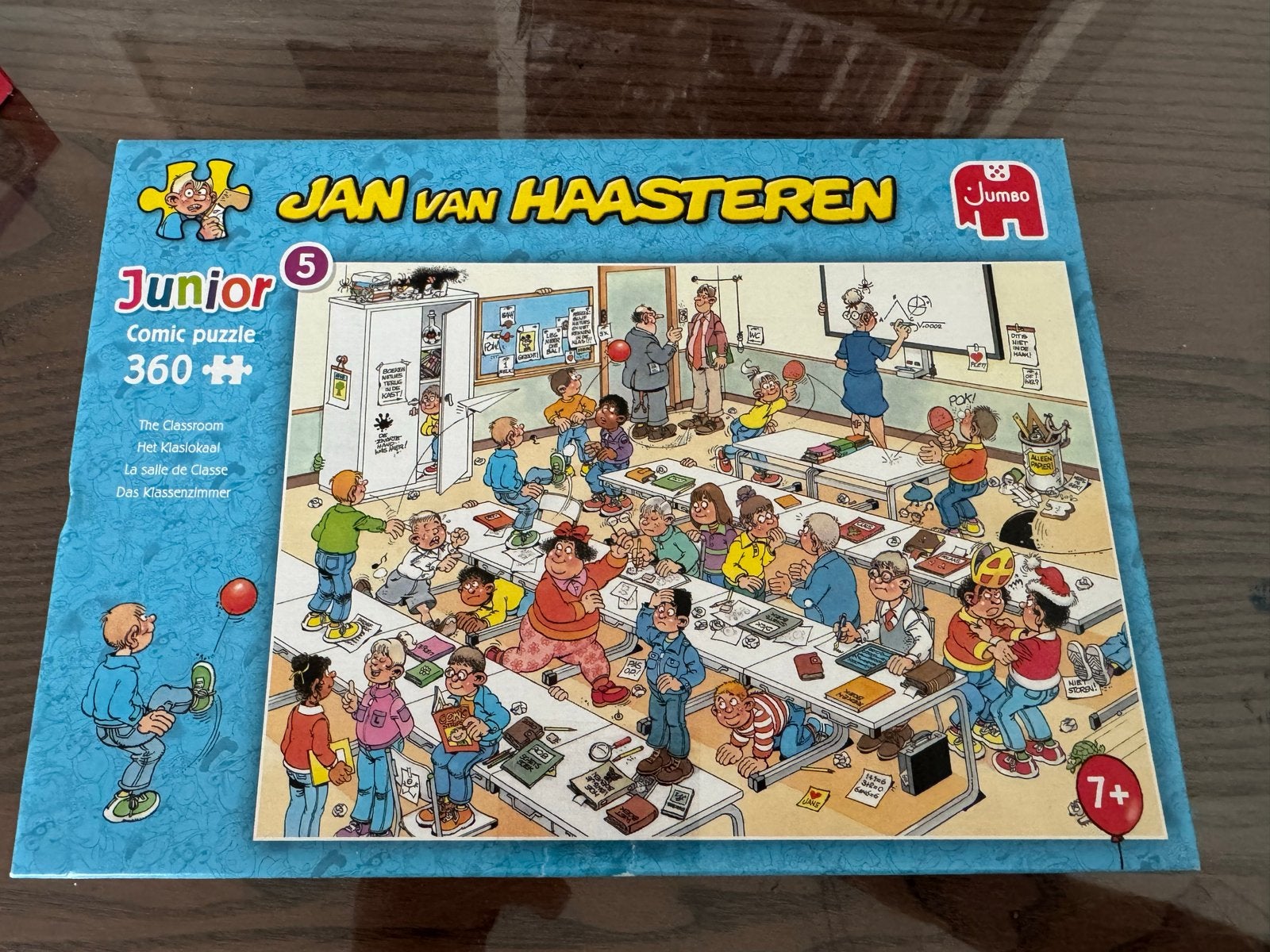 Jan van Haasteren Junior 360 stukjes - Het Klaslokaal, Ophalen of Verzenden, Minder dan 500 stukjes, Gebruikt, Legpuzzel