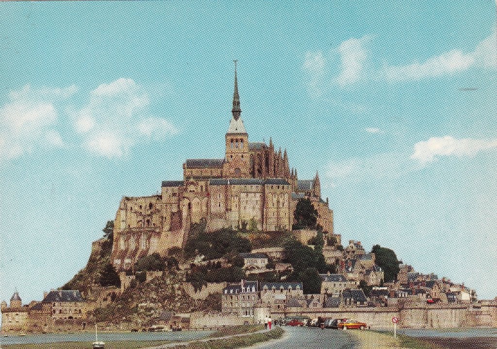 Frankrijk le mont saint-michel, ensemble sud-vieuw facing so, Verzenden, 1960 tot 1980, Ongelopen, Frankrijk