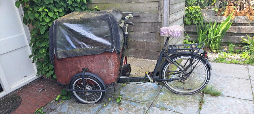 Babboe bakfiets opknapper, Overige merken, 4 kinderen of meer, Gebruikt, Huif