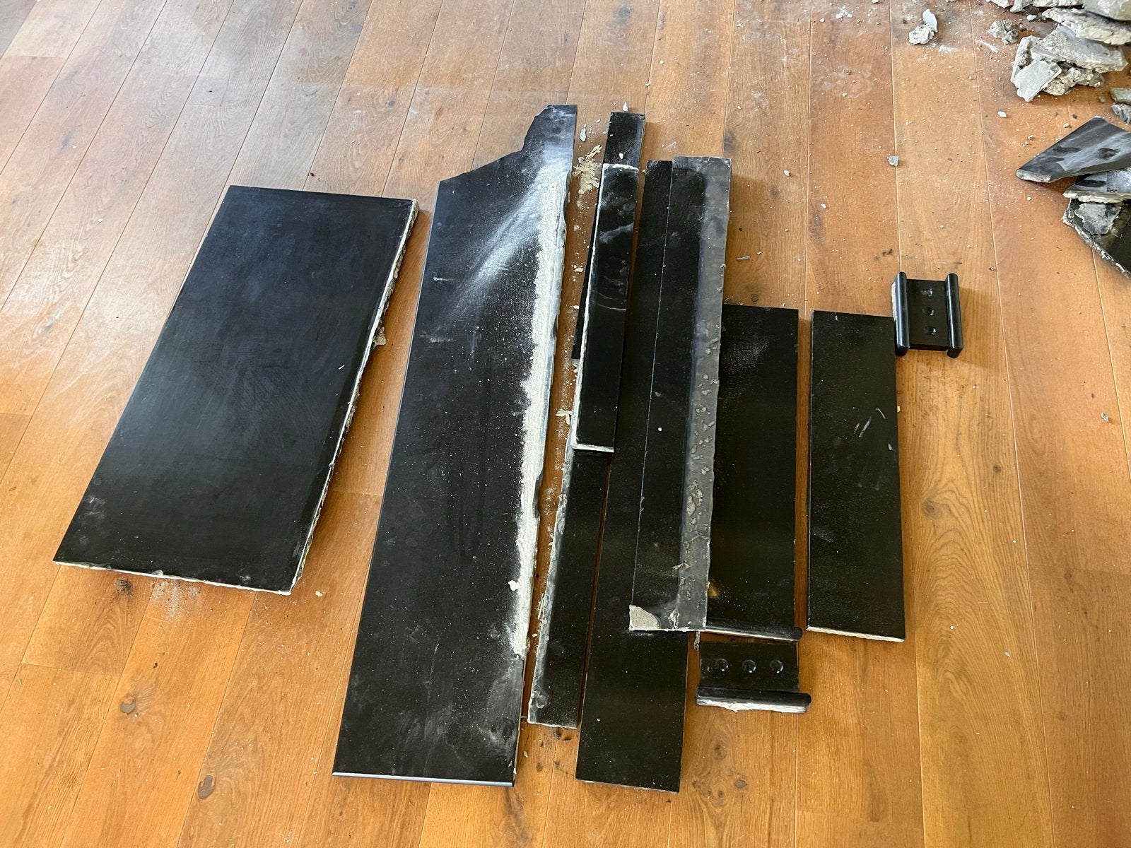 Marmeren platen van voormalige schouw - diverse maten, Doe-het-zelf en Verbouw, Ophalen, 60 cm of meer, Gebruikt, Overige typen