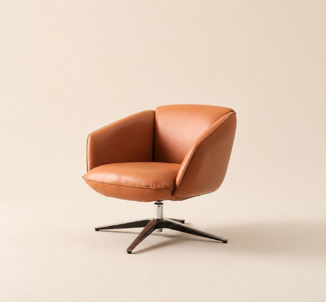 Nieuw! 2x Jotex Elroy Draaifauteuil - Kunstleer, Nieuw, Ophalen of Verzenden, Retro, 50 tot 75 cm