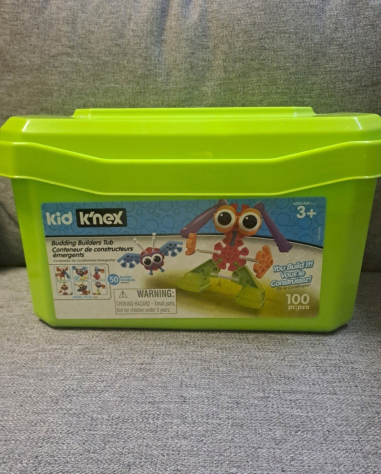 Kid K'nex met opbergbox- Bouwplezier voor Kleintjes, Kinderen en Baby's, Ophalen of Verzenden, Zo goed als nieuw, K'nex