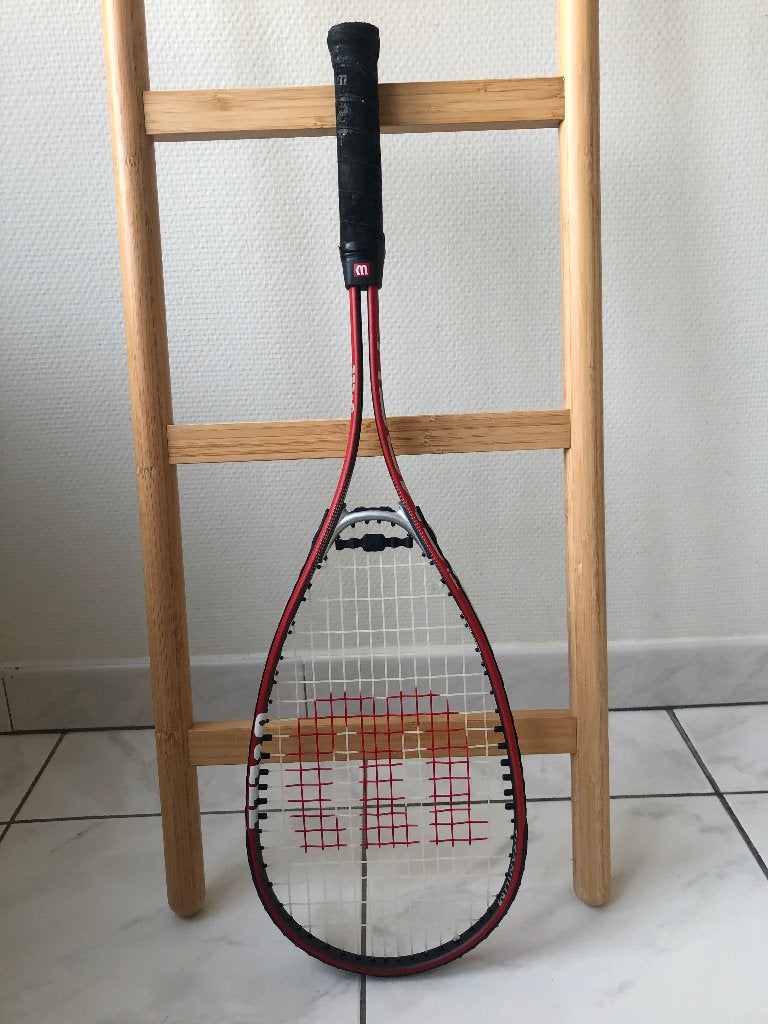 Wilson Squash racket, Ophalen of Verzenden, Zo goed als nieuw, Racket, Met hoes