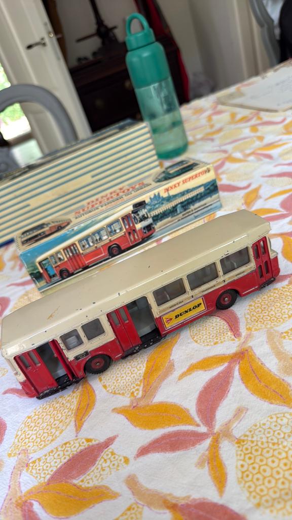 Vintage Dinky Supertoys autobus met originele doos, Ophalen of Verzenden, Gebruikt, Auto, Dinky Toys
