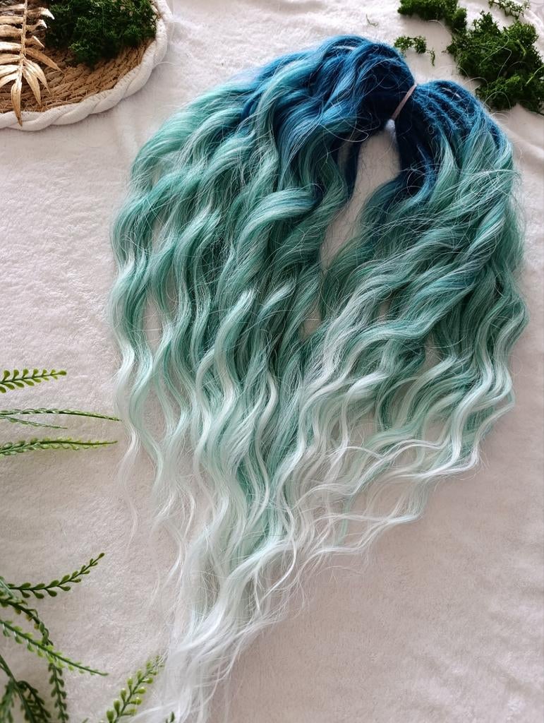 Dreadlocks set, dreadkrullen, haar extensions, 35 DE, Ophalen of Verzenden, Nieuw, Pruik of Haarverlenging
