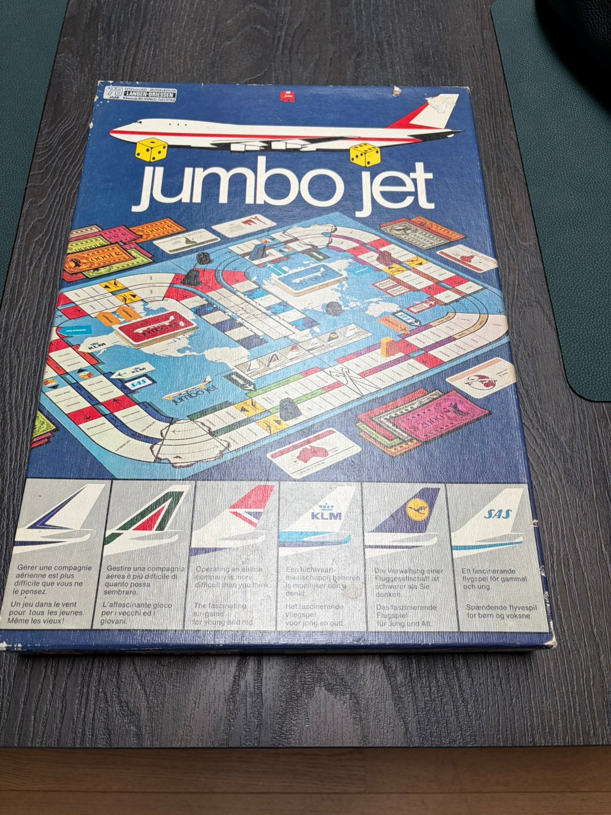 Jumbo Jet bordspel, Ophalen, Gebruikt