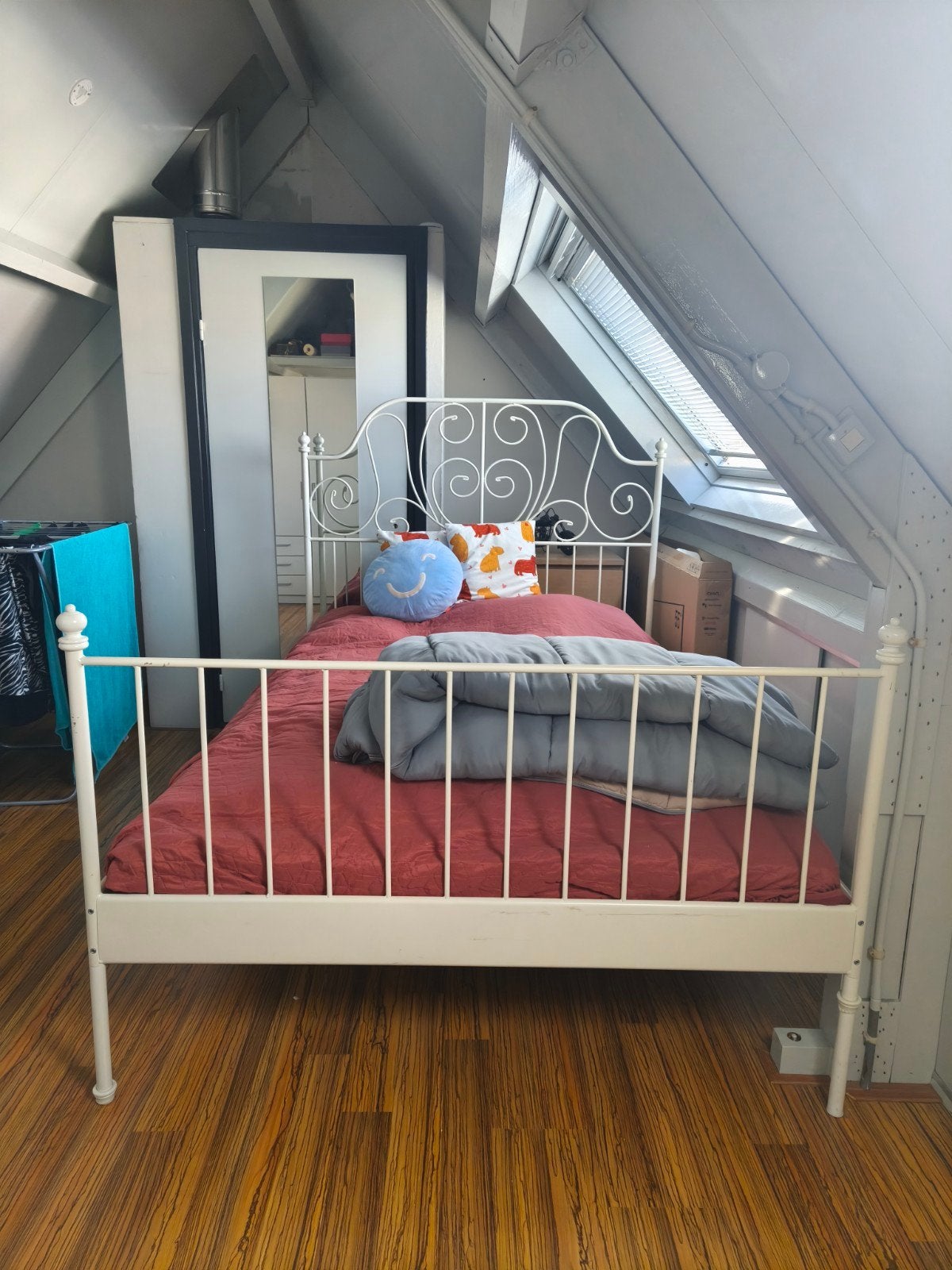 Ikea bed 140*200 compleet, Huis en Inrichting, Slaapkamer | Bedden, Ophalen, Gebruikt, Eenpersoons, Wit