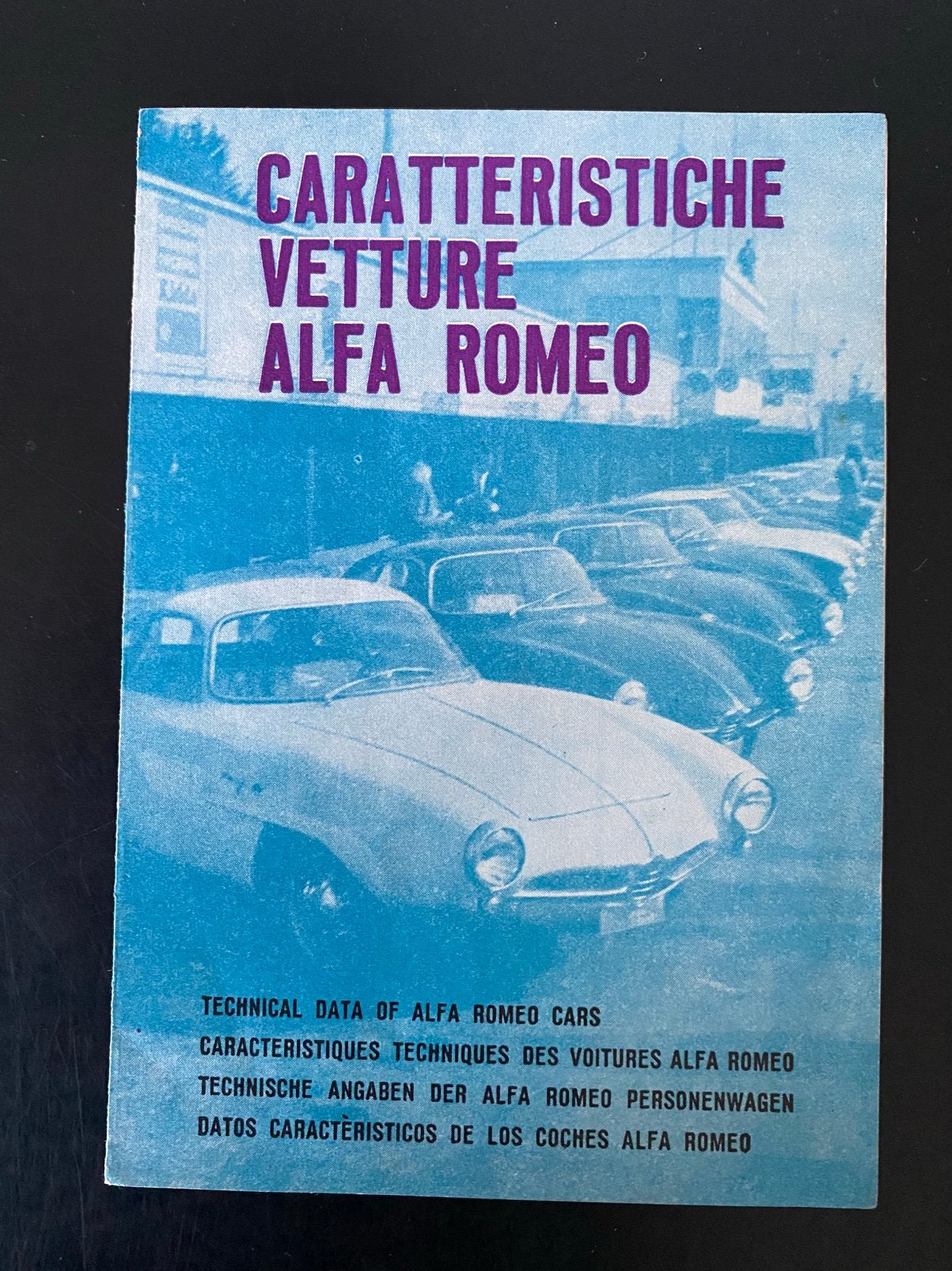 Technische gegevens Alfa Romeo modellen 1959, Verzenden, Zo goed als nieuw, Alfa Romeo