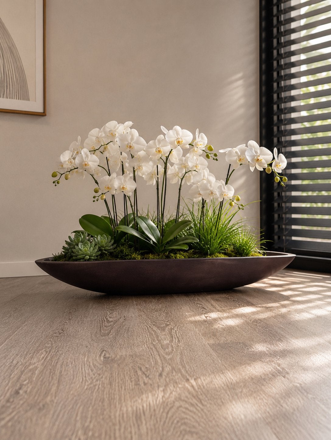 Grote decoratieve schaal in donkerpaars/bruin, modern, Huis en Inrichting, Gebruikt, Ophalen of Verzenden, Modern, Paars
