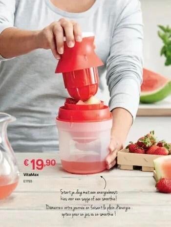 Tupperware VitaMax Sap Perser - Vers Geperst Sap, Overige typen, Kunststof, Ophalen of Verzenden, Zo goed als nieuw
