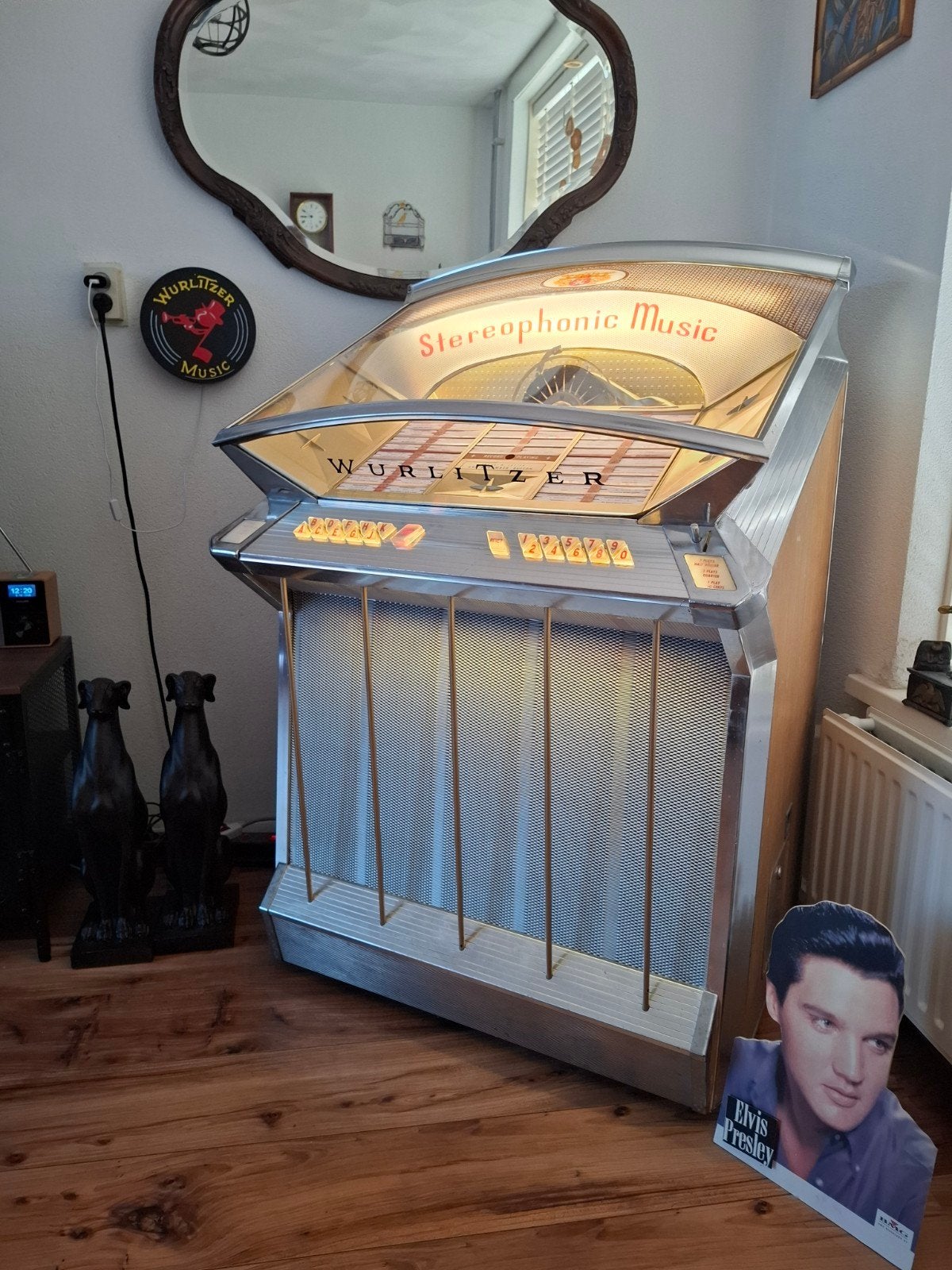 Gezocht: Achterkant Wurlitzer Jukebox Model 2504, Ophalen of Verzenden, Gebruikt, 1960 tot 1970, Wurlitzer