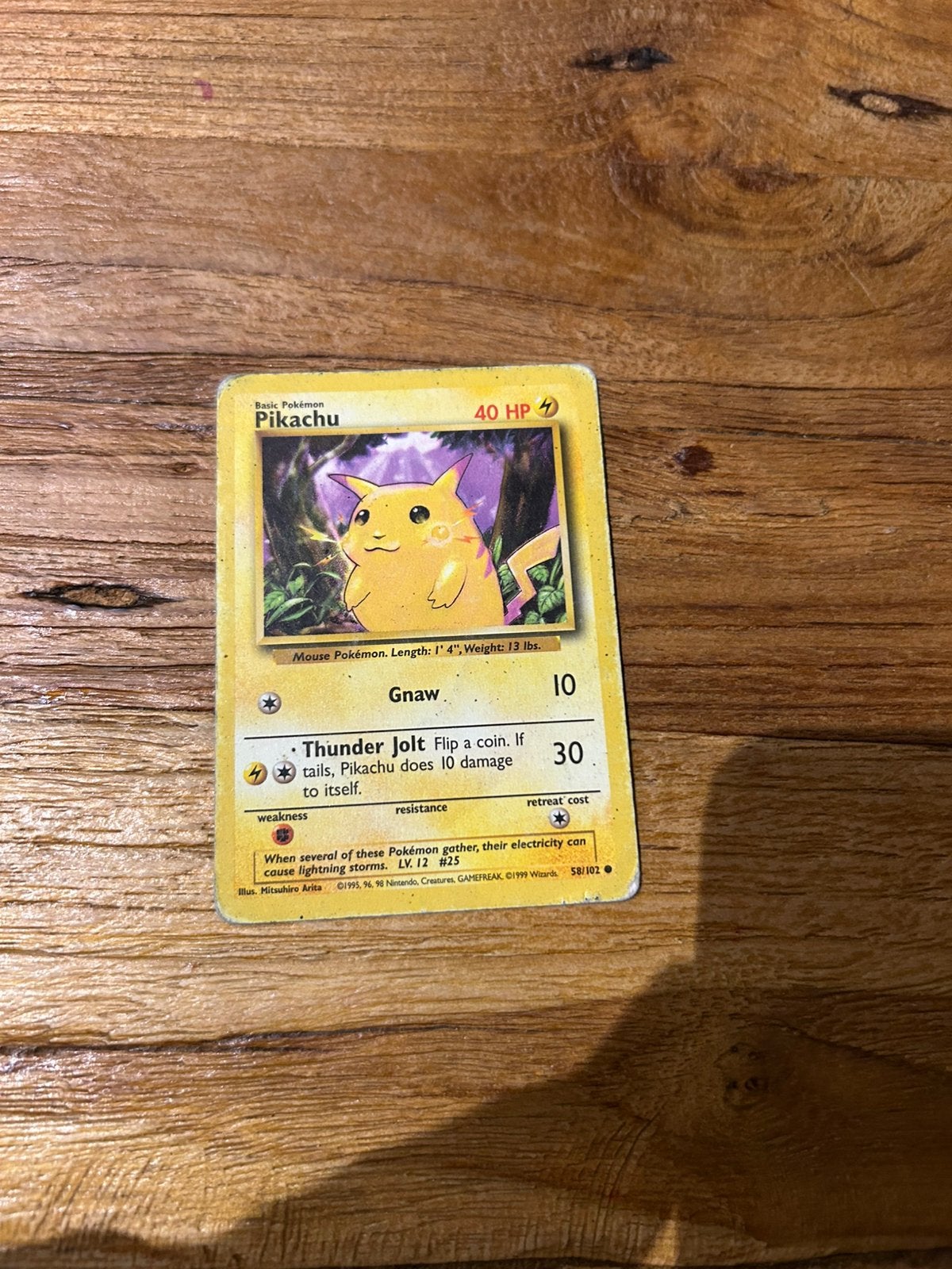 Pikachu Engels 58/102, Ophalen, Zo goed als nieuw