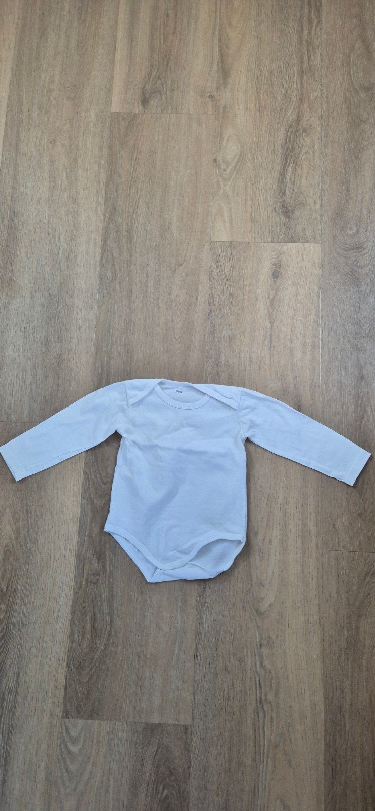 Lange mouwen romper wit, zeeman, maat 86/92, Jongetje of Meisje, Ophalen of Verzenden, Zo goed als nieuw, Nacht- of Onderkleding