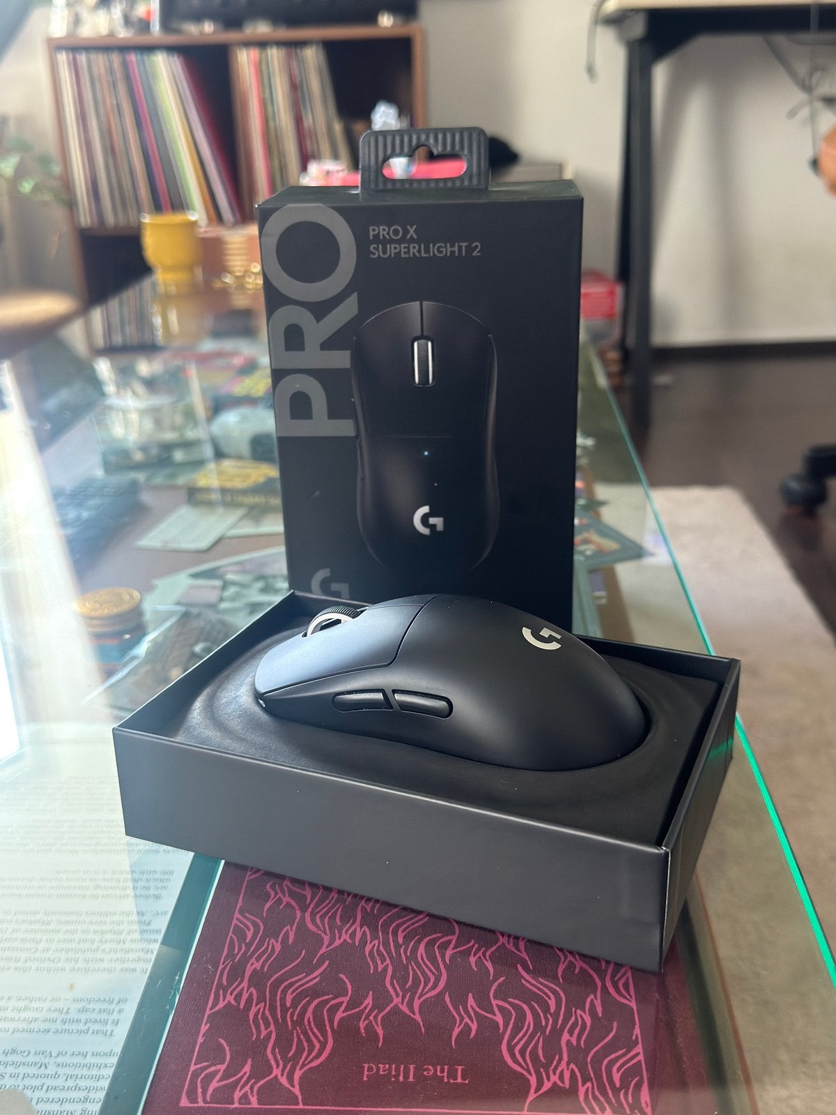 Logitech G Pro X superlight 2, Computers en Software, Muizen, Muis, Gebruikt, Gaming muis, Rechtshandig