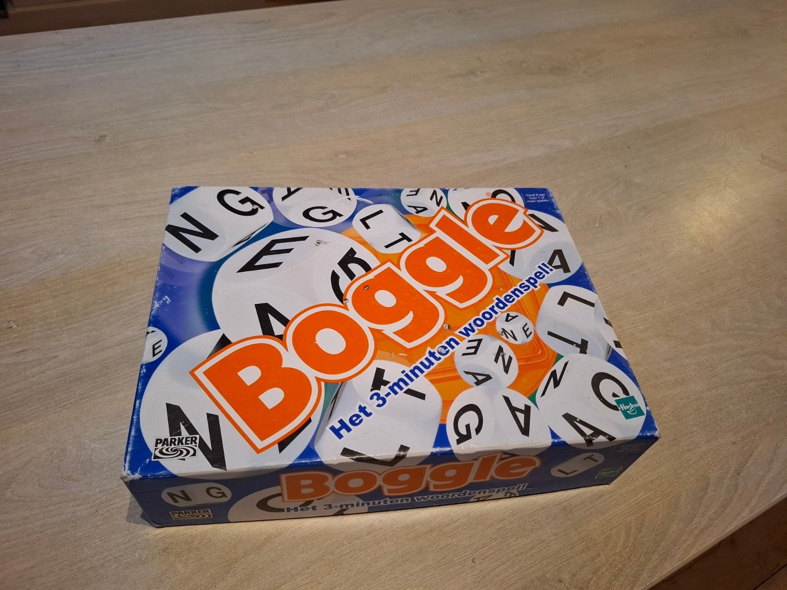 Boggle: Het 3-minuten woordspel - Klassiek woordspel, Parker, Gebruikt, Hasbro International Inc., Ophalen of Verzenden